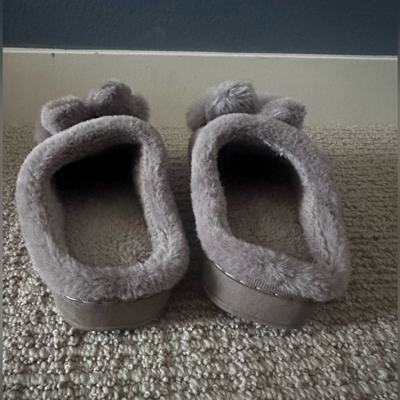 Women Indoor Fluffy Bunny Slippers Light Brown Us Size 6 to 7 Wz Two Rabbit Ears - Picture 5 of 8